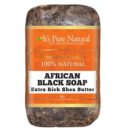 100% African Black Soap - Extra Rich Shea Butter