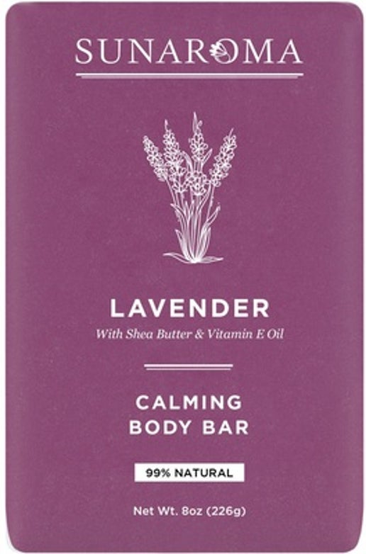 Sunaroma Lavender Calming Body Bar