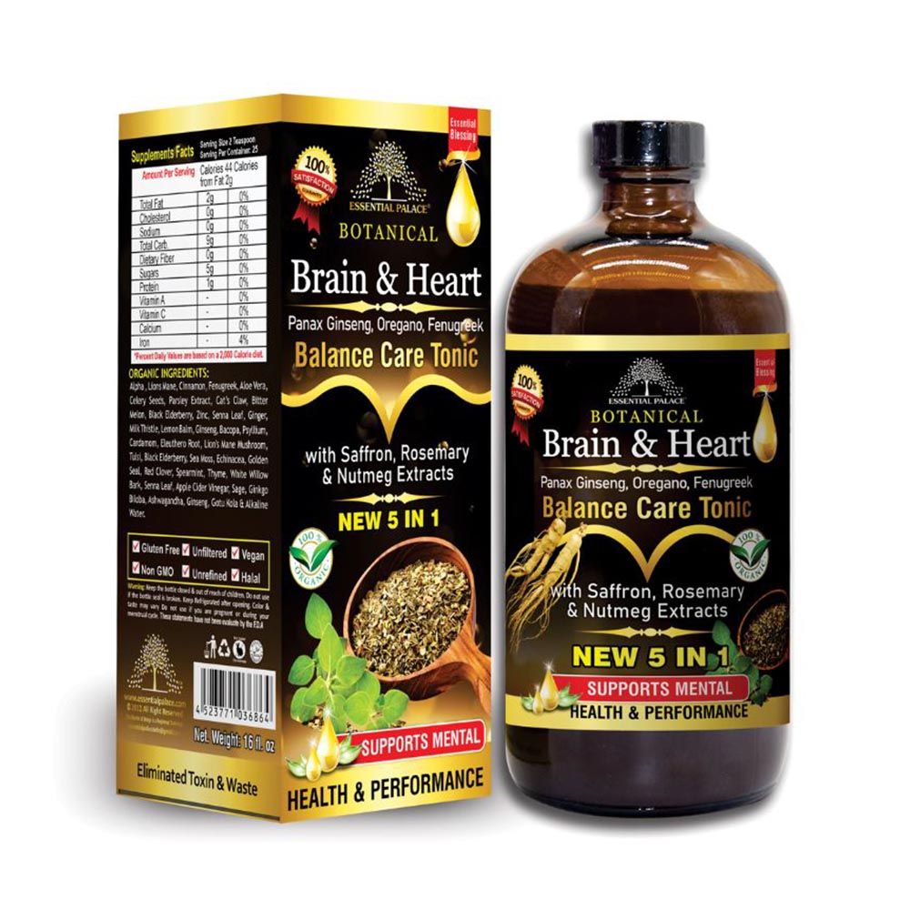 Brain & Heart Balance Care Tonic - 16oz