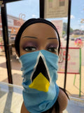 St. Lucia Flag Neck Gaiter