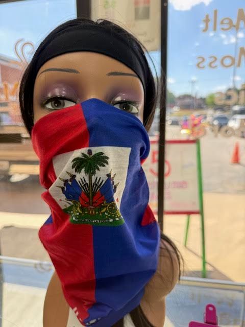 Haiti Flag Neck Gaiter