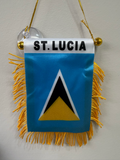 Mini Hanging St. Lucia Flag