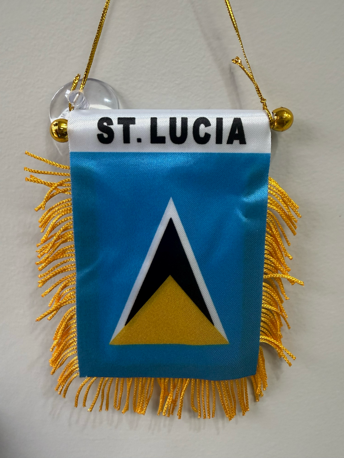 Mini Hanging St. Lucia Flag