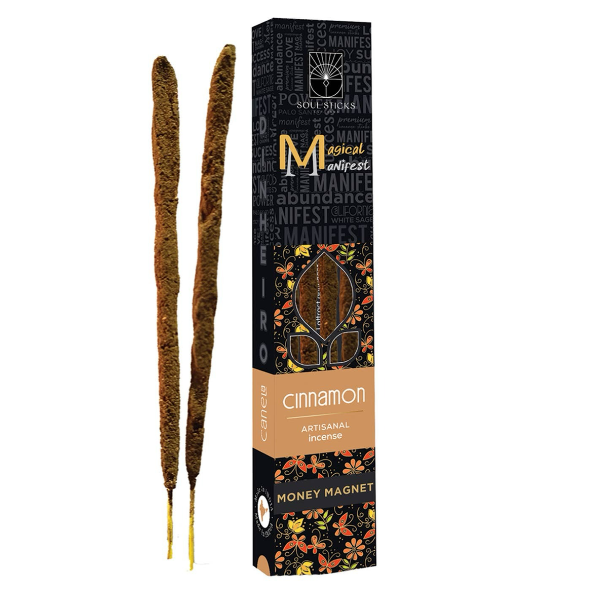 Cinnamon Artisanal Incense Sticks Money Magnet