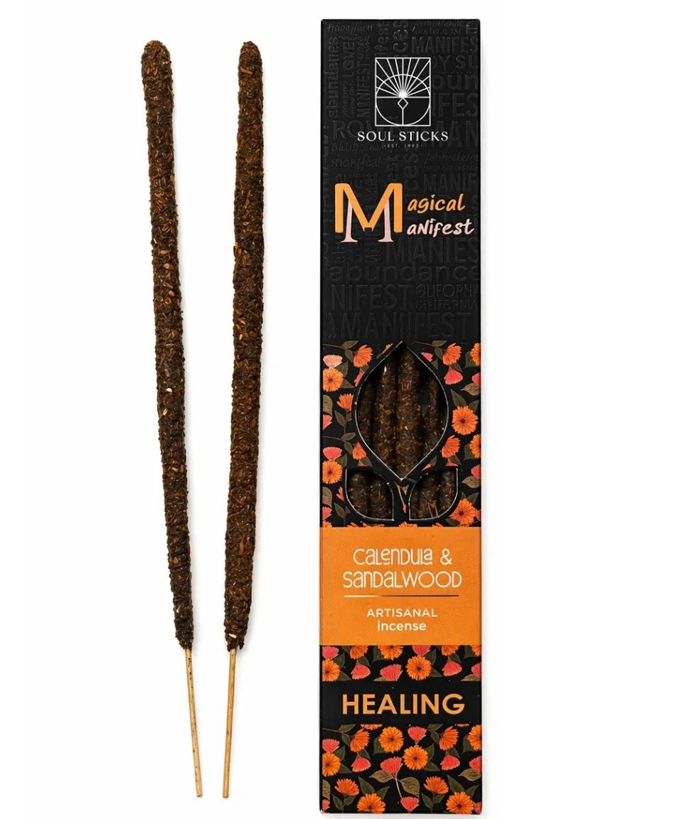 Calendula & Sandalwood Artisanal Incense Sticks Healing
