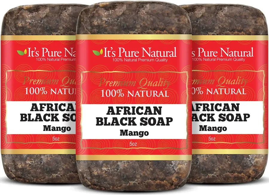 100% African Black Soap - Mango