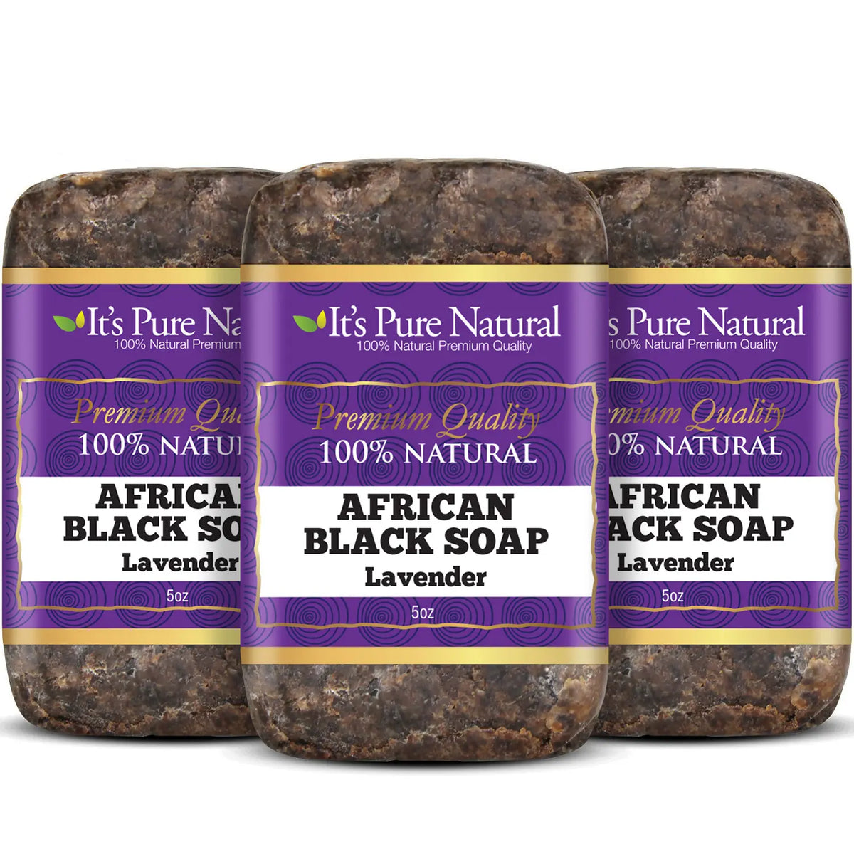 100% African Black Soap - Lavender