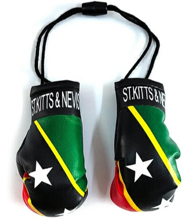 Caribbean Flag Car Boxing Gloves