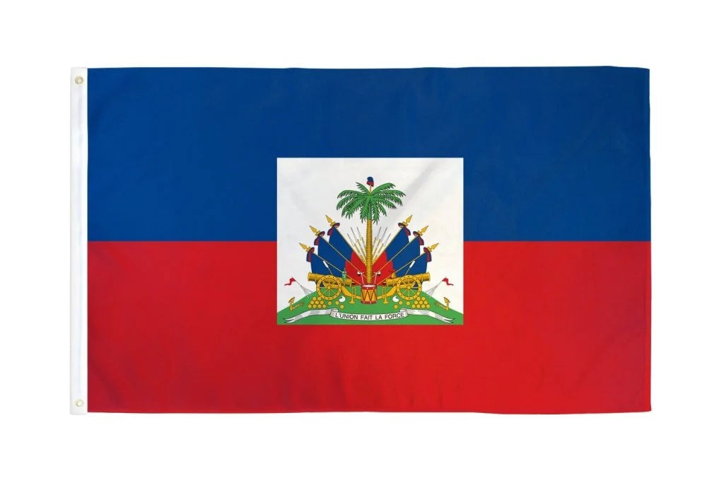 Large Haitian Flag 3ftx5ft